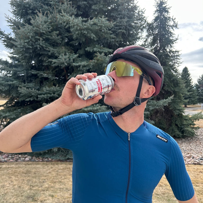 Ben Kanute drinking Personal Record IPA