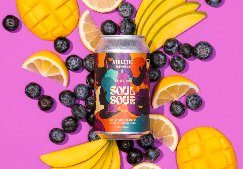 Soul Sour can surrounded by fruit