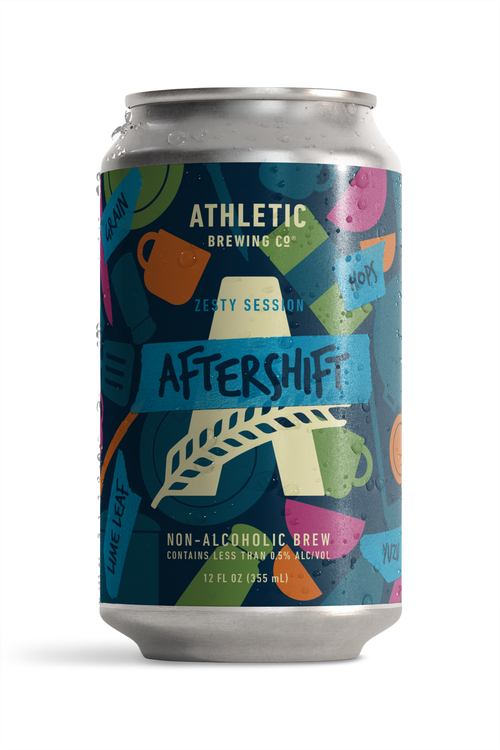 Can of Aftershift Non-alcoholic Aftershift Brew